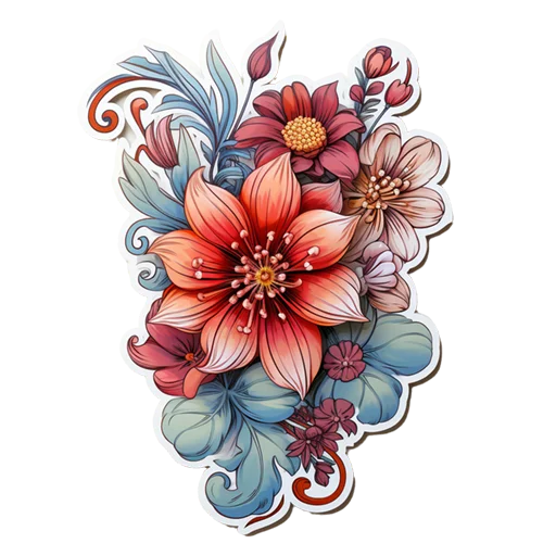🌺 Стикер «Цветы 8 марта» для Telegram
