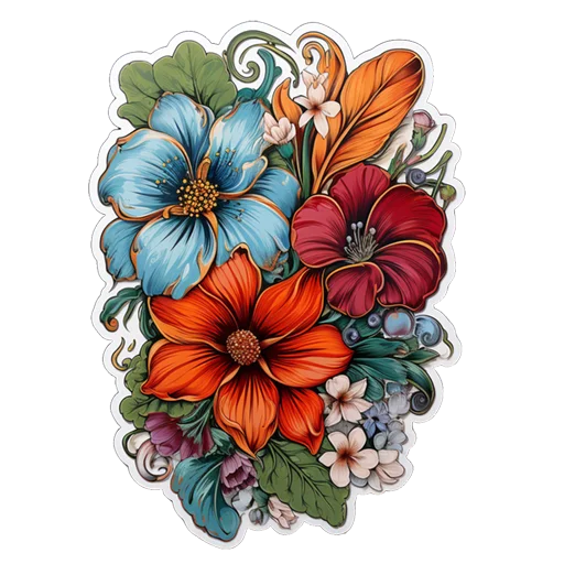 🌺 Стикер «Цветы 8 марта» для Telegram