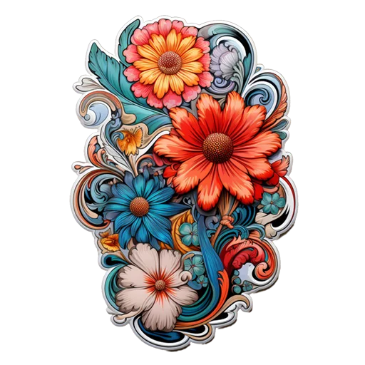 🌺 Стикер «Цветы 8 марта» для Telegram