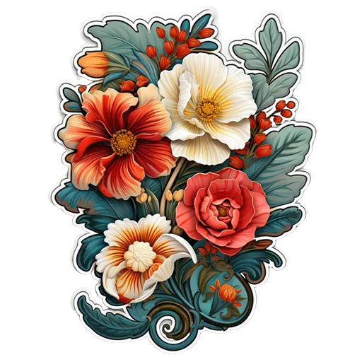 🌺 Стикер «Цветы 8 марта» для Telegram