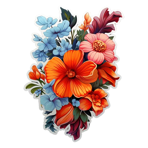 🌺 Стикер «Цветы 8 марта» для Telegram