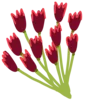 💐 Эмодзи «Розовые буквы и эмодзи с цветами» для Telegram