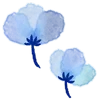 Стикер 53 Watercolor Flowers