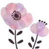 Стикер 45 Watercolor Flowers