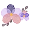 Стикер 19 Watercolor Flowers