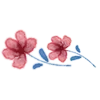 Стикер 31 Watercolor Flowers