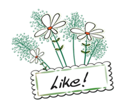 Стикерпак Flowers and greeting card для Telegram