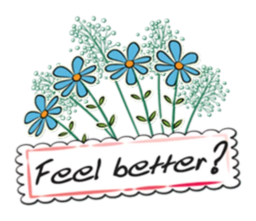 ❓ Стикер «Flowers and greeting card» для Telegram