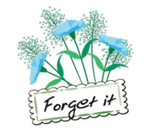😕 Стикер «Flowers and greeting card» для Telegram