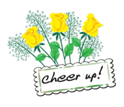 🍺 Стикер «Flowers and greeting card» для Telegram