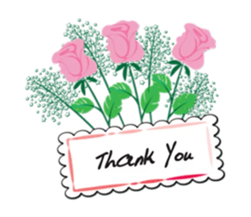 🙏 Стикер «Flowers and greeting card» для Telegram