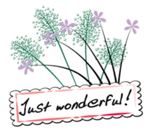 😍 Стикер «Flowers and greeting card» для Telegram