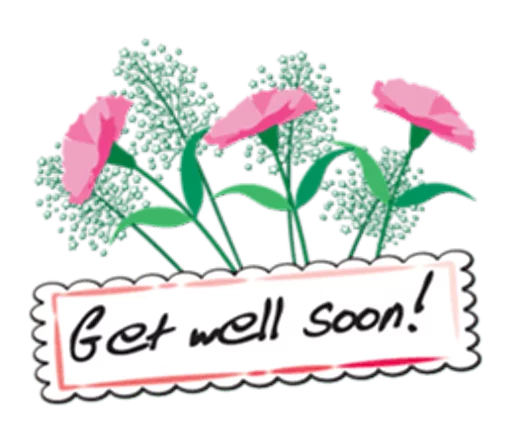 🙌 Стикер «Flowers and greeting card» для Telegram
