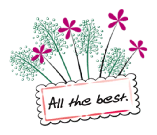 🙌 Стикер «Flowers and greeting card» для Telegram