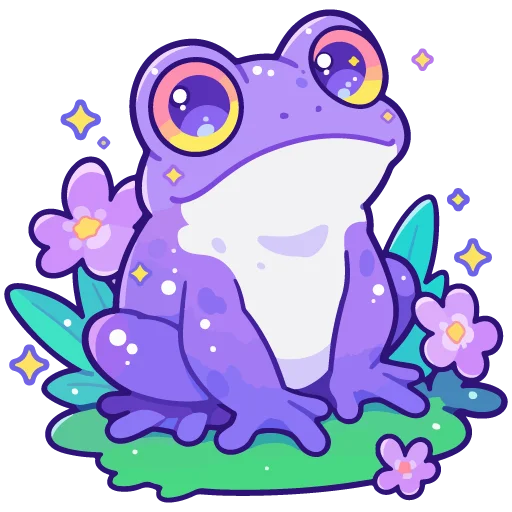 🐸 Стикер «spring flowers» для Telegram