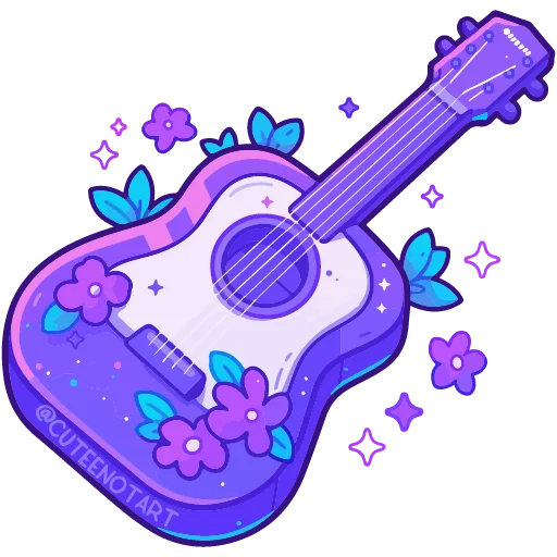 🎸 Стикер «spring flowers» для Telegram