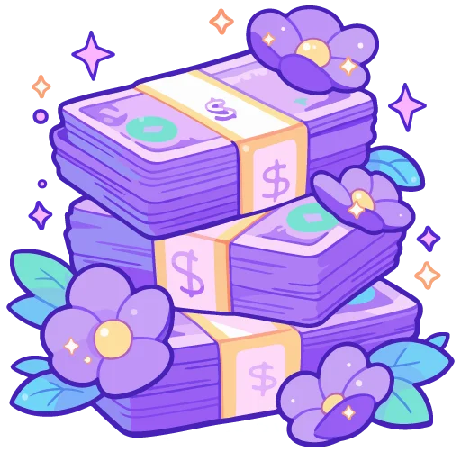 💸 Стикер «spring flowers» для Telegram