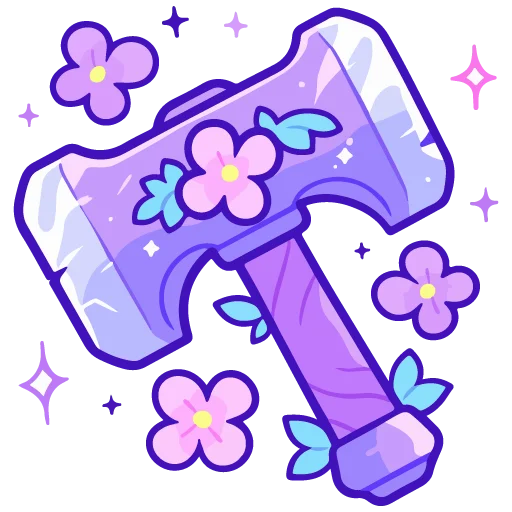 🔨 Стикер «spring flowers» для Telegram