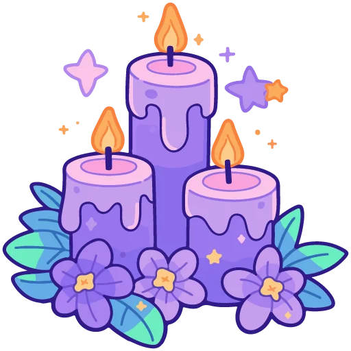 🕯 Стикер «spring flowers» для Telegram