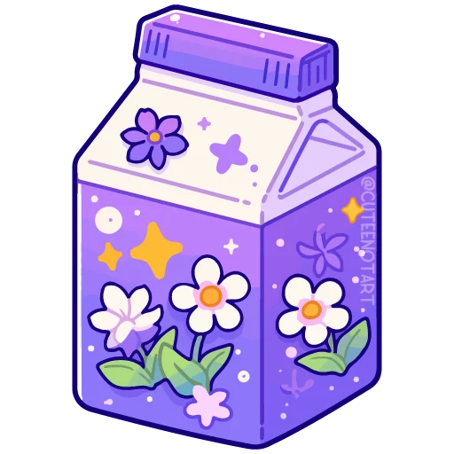 🥛 Стикер «spring flowers» для Telegram