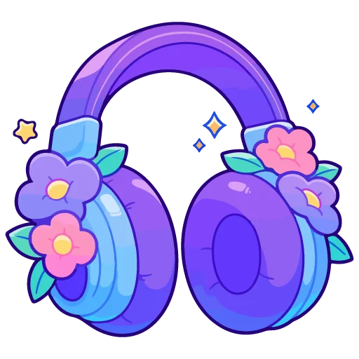 🎧 Стикер «spring flowers» для Telegram