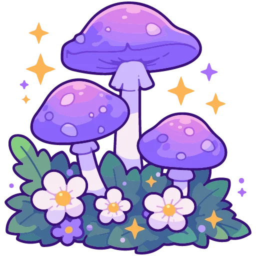 🍄 Стикер «spring flowers» для Telegram