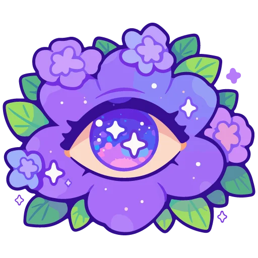 👁 Стикер «spring flowers» для Telegram