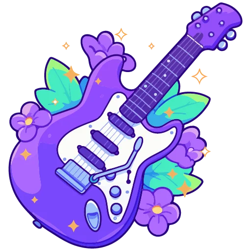 🎸 Стикер «spring flowers» для Telegram