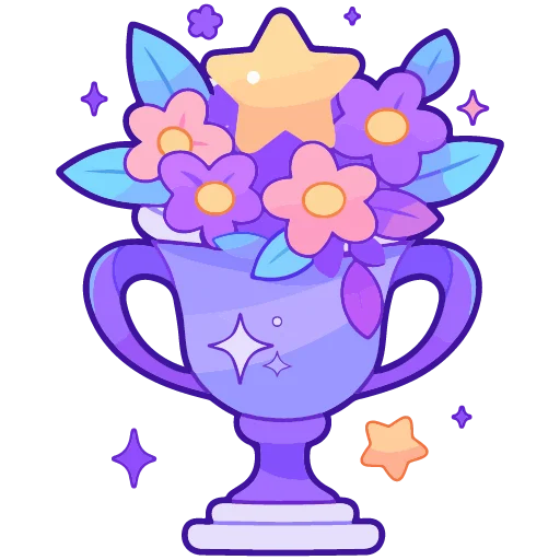 🏆 Стикер «spring flowers» для Telegram