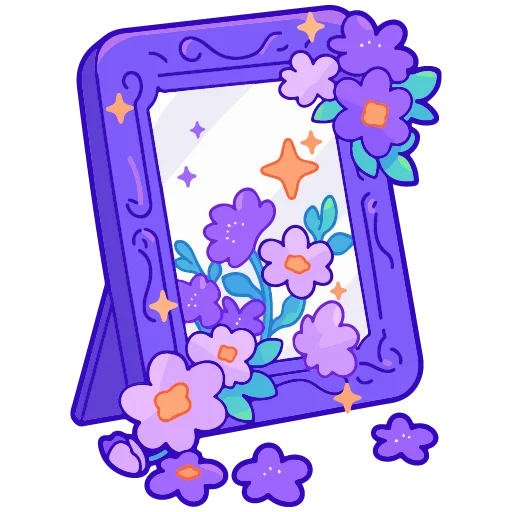 🪞 Стикер «spring flowers» для Telegram