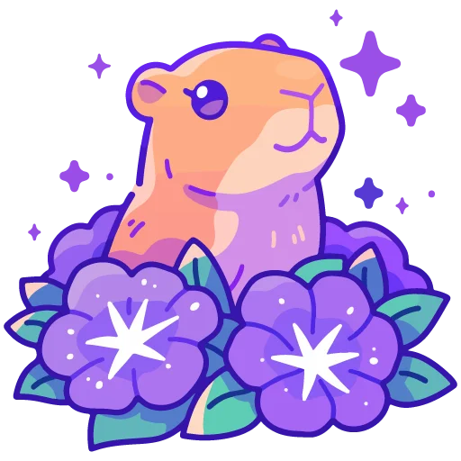🐹 Стикер «spring flowers» для Telegram