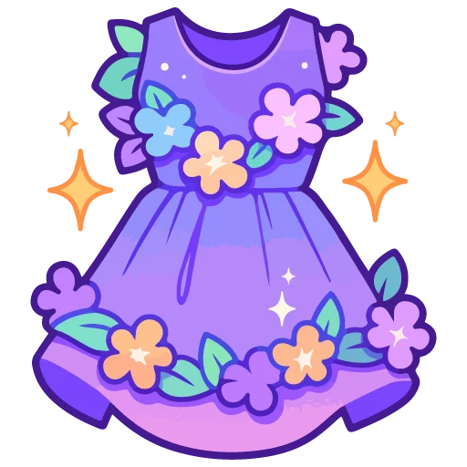 👗 Стикер «spring flowers» для Telegram
