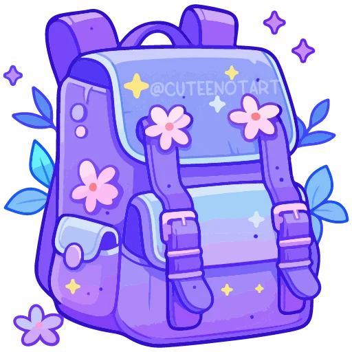 🎒 Стикер «spring flowers» для Telegram
