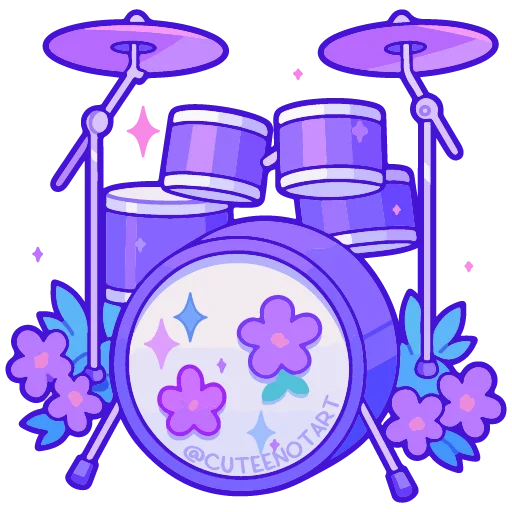 🥁 Стикер «spring flowers» для Telegram