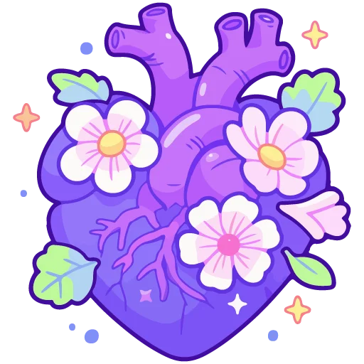 Стикерпак spring flowers для Telegram