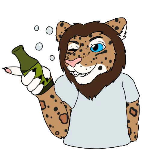 🍺 Стикер «Floyd the Leopon» для Telegram