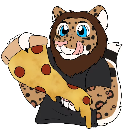 🍕 Стикер «Floyd the Leopon» для Telegram