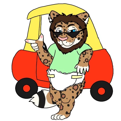 🚗 Стикер «Floyd the Leopon» для Telegram