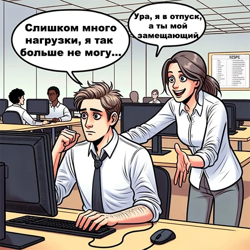 😭 Стикер «Неприятно но не смертельно» для Telegram