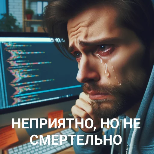 Стикерпак Неприятно но не смертельно для Telegram
