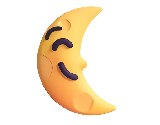 🌜 Стикер «Fluent» для Telegram