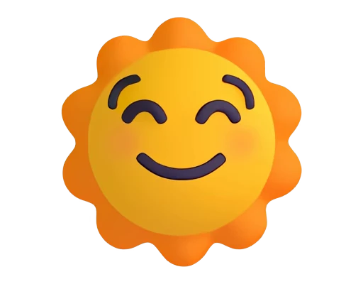 ☀️ Стикер «Fluent» для Telegram