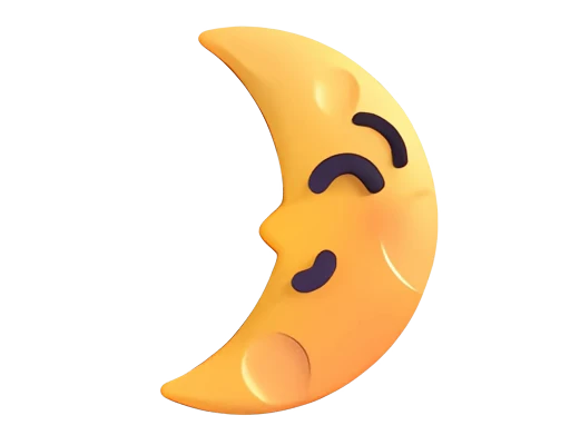 🌛 Стикер «Fluent» для Telegram