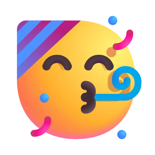Стикер 34 Fluent Emoji