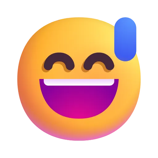 Стикер 6 Fluent Emoji