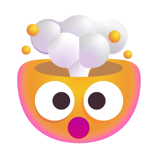 Стикер 53 Fluent Emoji