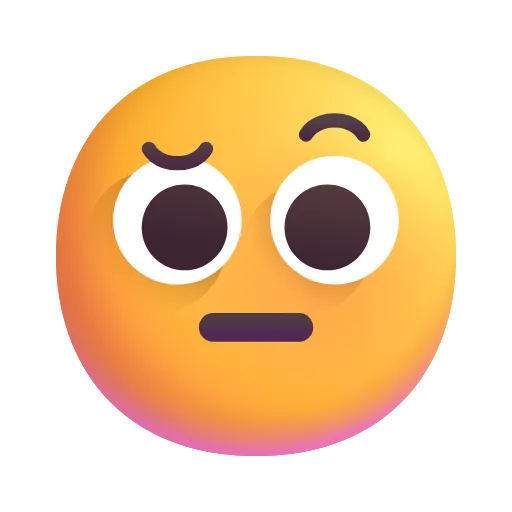 Стикер 28 Fluent Emoji