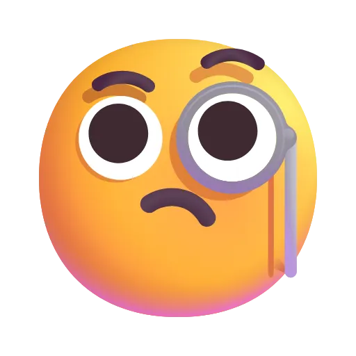 Стикер 29 Fluent Emoji