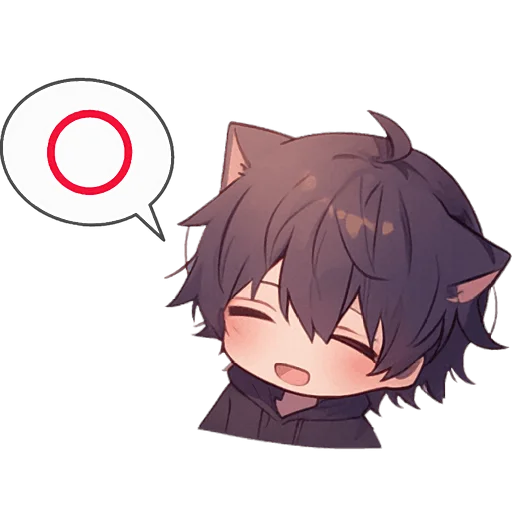 👌 Стикер «Кун кошачьи уши» для Telegram