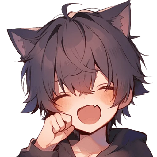 🤣 Стикер «Кун кошачьи уши» для Telegram